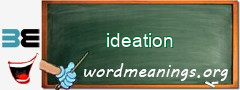 WordMeaning blackboard for ideation